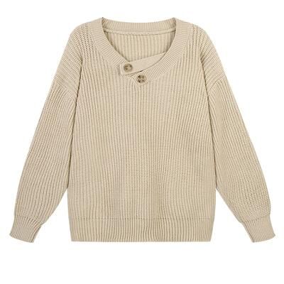 ニット セーター トップス Vネック レディース カジュアル 春 秋 ドロップショルダー おしゃれ 可愛い ベージュ きれいめ ローゲージニット 黒 カーキ ブラック 