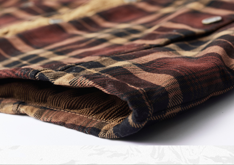 シャツジャケット フコーデュロイシャツ メンズ 長袖 チェック柄 ブルゾン 厚手 ポケット付き ジャケット カジュアルシャツ 保温 ボアシャツ 