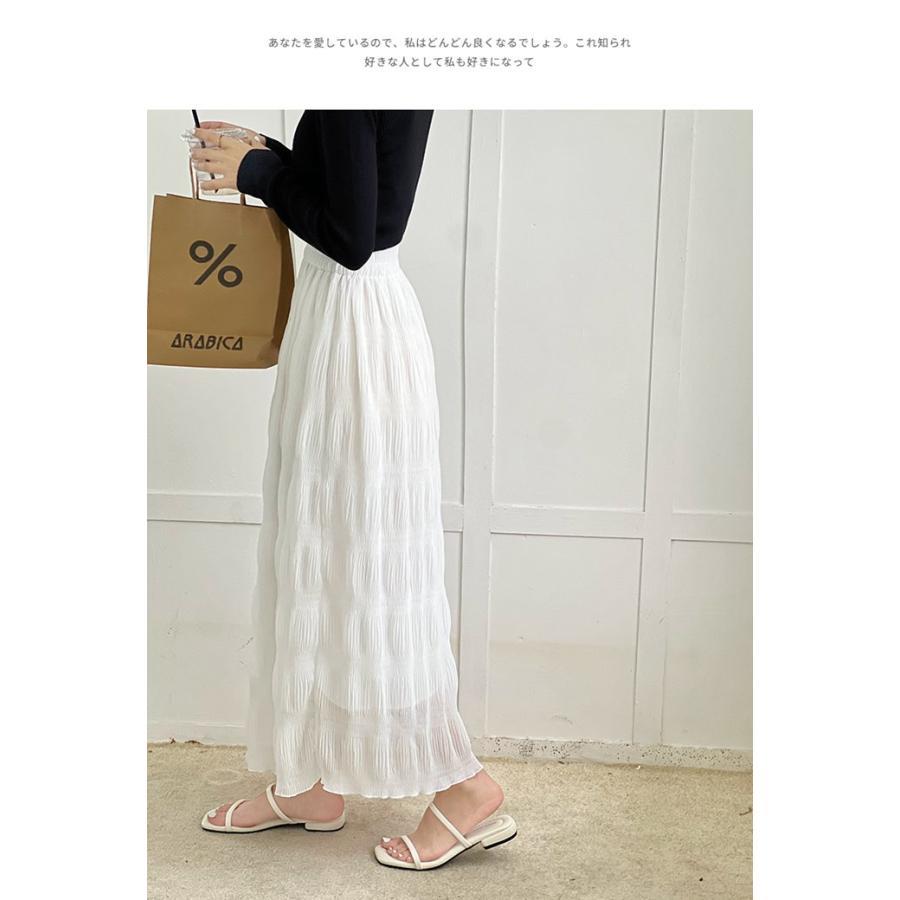 スカート レディース ロングスカート マキシスカート ウエストゴム プリーツ 通学 40代 無地 ゆったり 通勤 30代 20代 体型カバー 