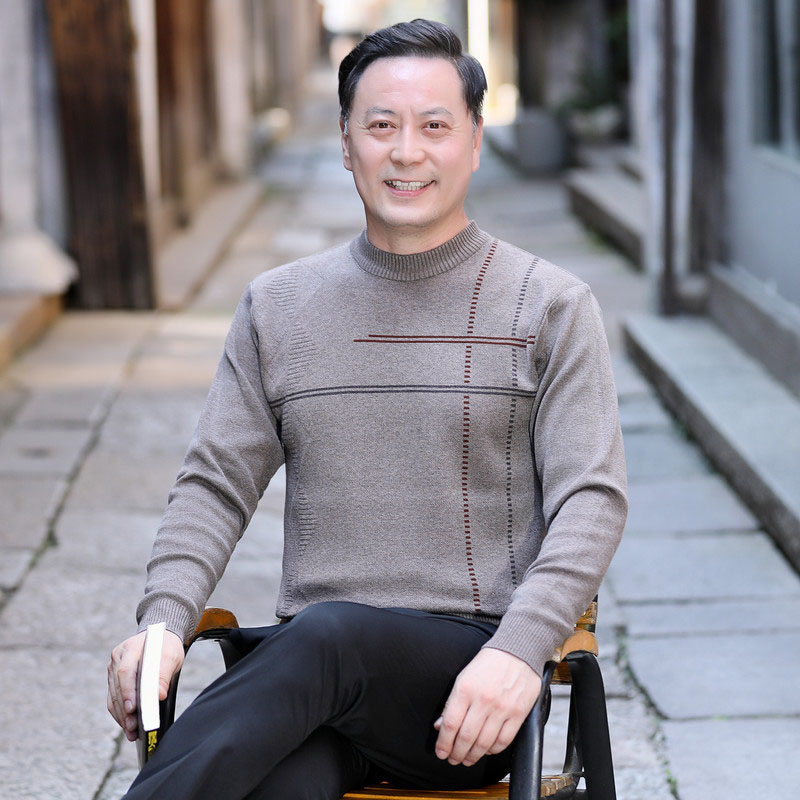 ニット セーター メンズ◆クルーネック秋服 冬服 紳士 メンズ シニアファッション ゴルフ ギフト 敬老の日 プレゼント 誕生日 シニア クリスマス 