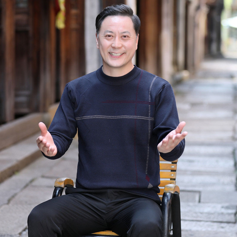 ニット セーター メンズ◆クルーネック秋服 冬服 紳士 メンズ シニアファッション ゴルフ ギフト 敬老の日 プレゼント 誕生日 シニア クリスマス 