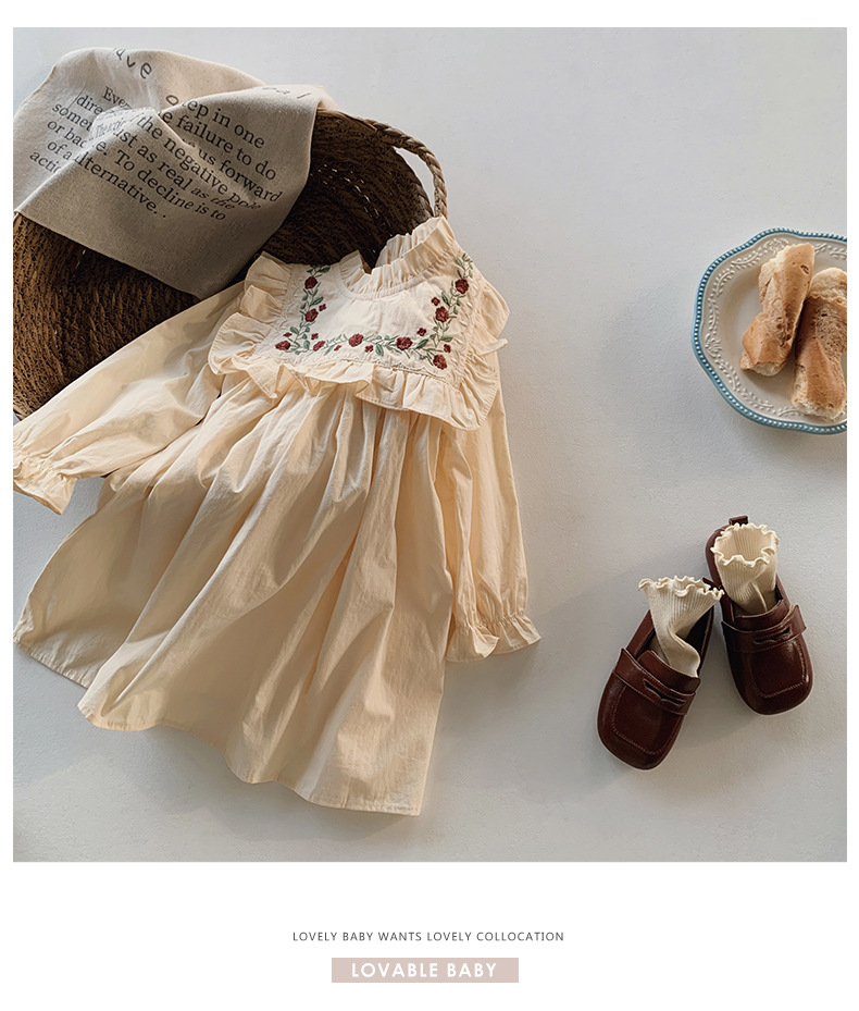 小花柄 フリル 長袖 ワンピース 子供服 女の子 入園 可愛い フォーマル キッズ服 発表会 出産祝い 入学式 Aライン 女児 普段着 春秋 卒園式 