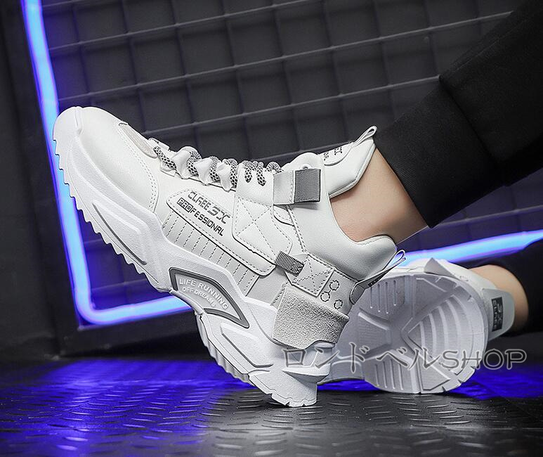 ハイカット スニーカー メンズ ランニングシークレット8CM 身長UP 幅広 かっこいい アウトドア お洒落 クッション 通勤 軽い 通学靴 