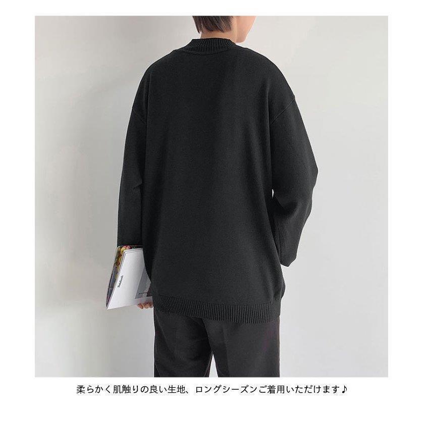 ニットセーター メンズ 春 秋 冬 長袖 スッキリ 冬新作 保温 おしゃれ シンプル ゆったり カジュアル 暖かい 防寒 無地 厚手 