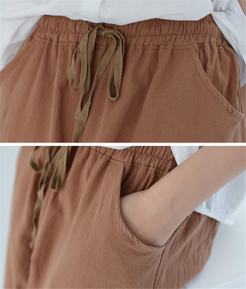 ワイドパンツ レディース 綿麻パンツ ロングパンツ ボハイウエスト 無地 アウトドア 体型カバー カジュアル 春秋 薄手 ゆったり リラックス 