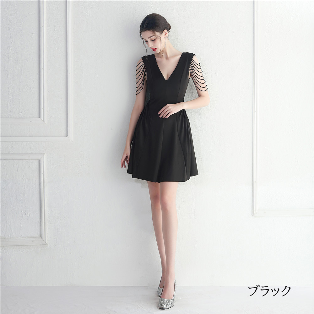 カラードレス 袖なし ミニドレス パーティードレス 結婚式 二次会 フォーマルドレス ワンピース ミディアムドレス 演出 サテン 発表会 演奏会 ファスナー 