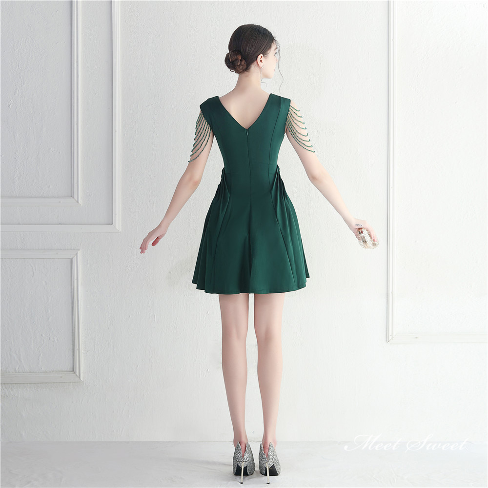 カラードレス 袖なし ミニドレス パーティードレス 結婚式 二次会 フォーマルドレス ワンピース ミディアムドレス 演出 サテン 発表会 演奏会 ファスナー 