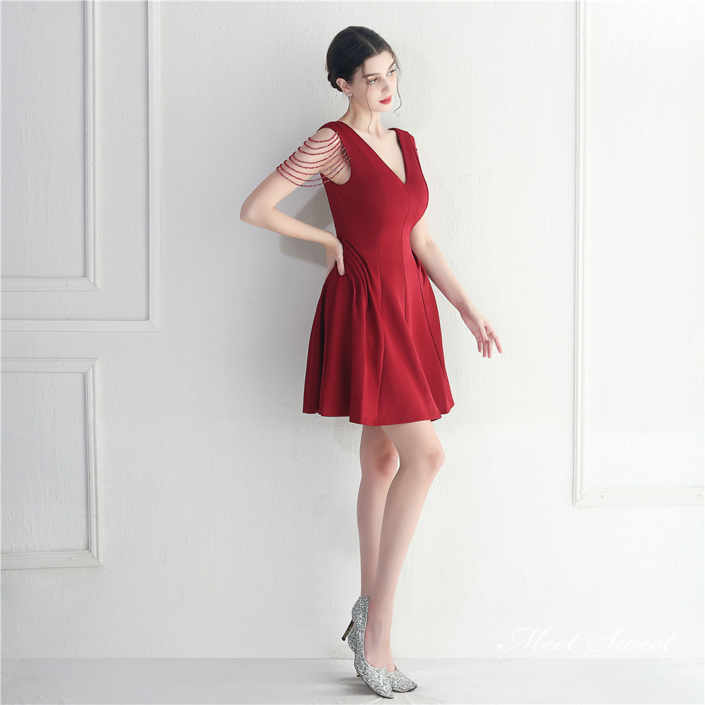 カラードレス 袖なし ミニドレス パーティードレス 結婚式 二次会 フォーマルドレス ワンピース ミディアムドレス 演出 サテン 発表会 演奏会 ファスナー 