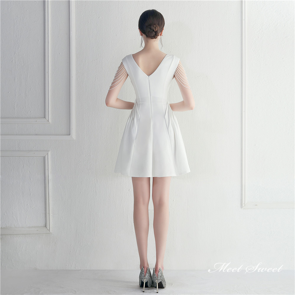 カラードレス 袖なし ミニドレス パーティードレス 結婚式 二次会 フォーマルドレス ワンピース ミディアムドレス 演出 サテン 発表会 演奏会 ファスナー 