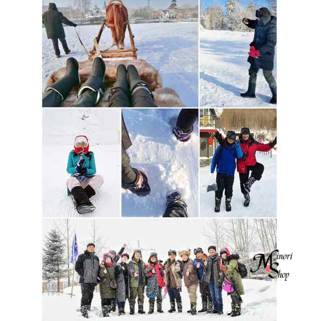 冬新作 スノーブーツ レディース メンズ 男女兼用 ムートンブーツ 冬用ブーツ 防寒ブーツ 雪靴 防滑 裏ポア 大きいサイズ ロングブーツ 