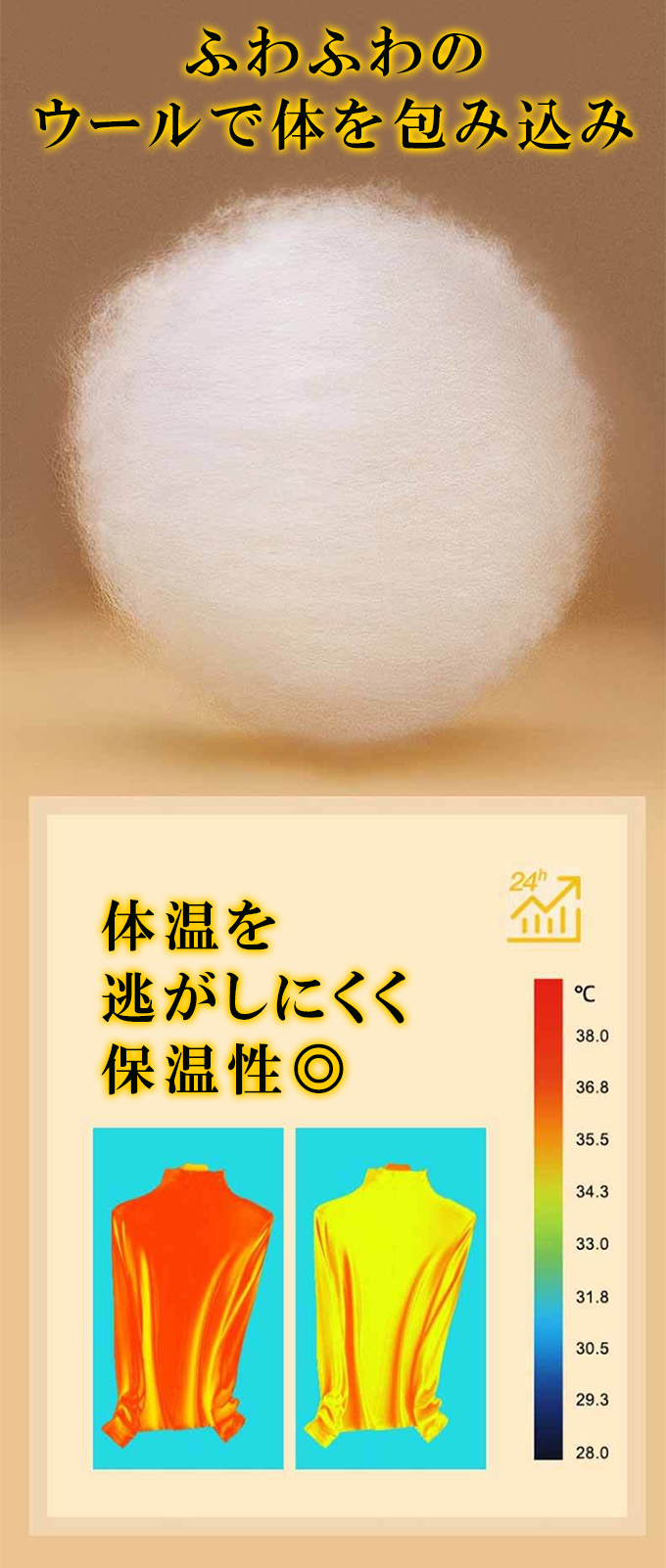 保温カットソー 暖かい インナー レイヤード レディース 保温 クルーネック ボトルネック ３タイプ タートルネック 