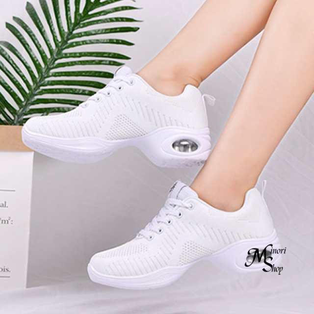 スニーカー レディース ローカット 厚底スニーカー ダンスジャズ練習美脚 軽量 通気 女性靴 快適な履き心地 