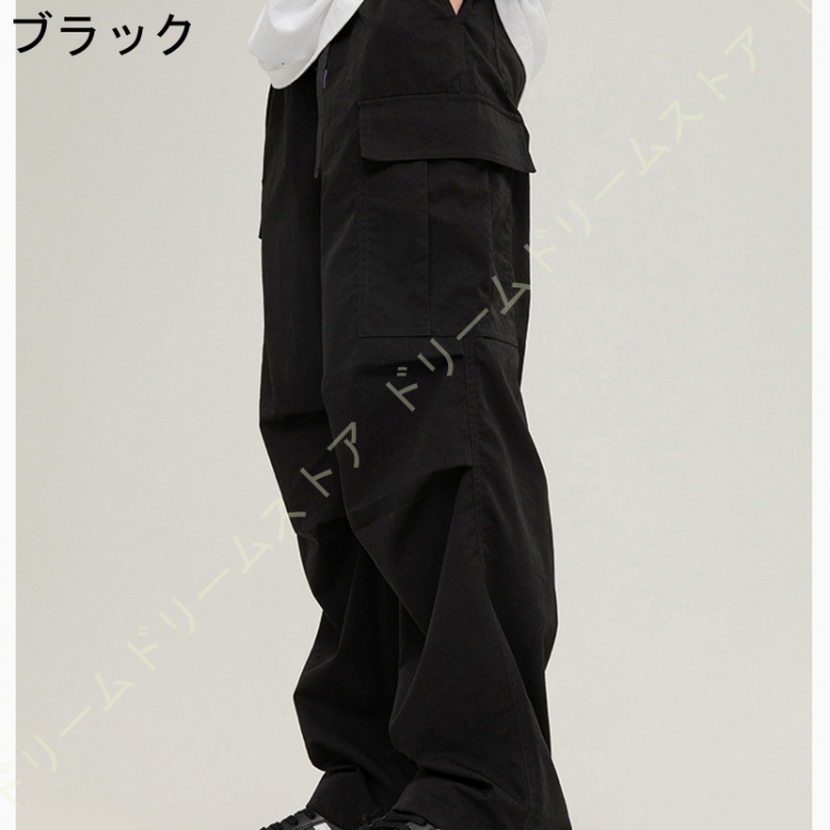 カーゴパンツ メンズ ズボン 秋服 涼しい ワイドパンツ 袴パンツ ロングパンツ ゆったり おおきいサイズ 軽量 無地 ビッグシルエット 通気 薄手 ズボン 