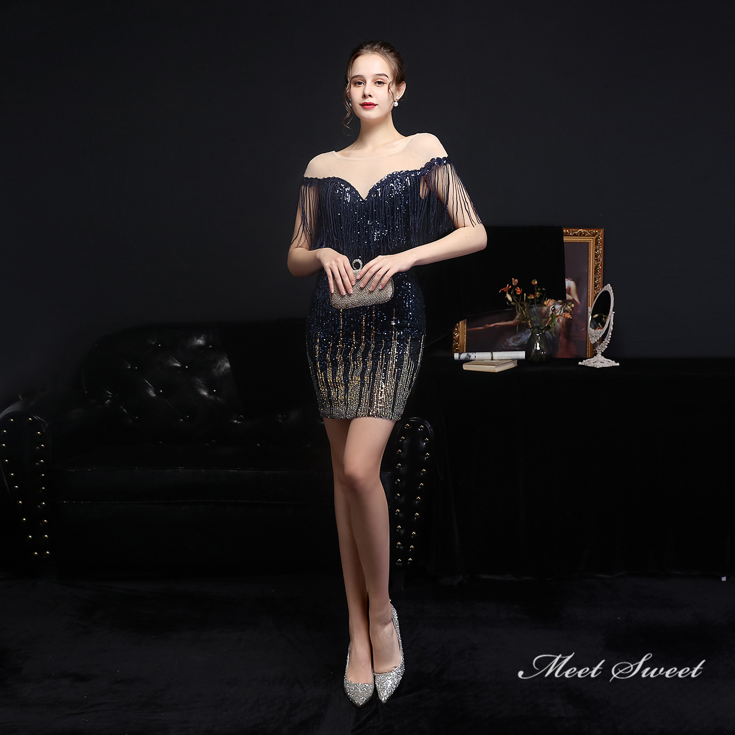 カラードレス ミニドレス パーティードレス 結婚式 二次会 発表会 演奏会 フォーマルドレス スパンファスナー ワンピース 演出 ミディアムドレス 