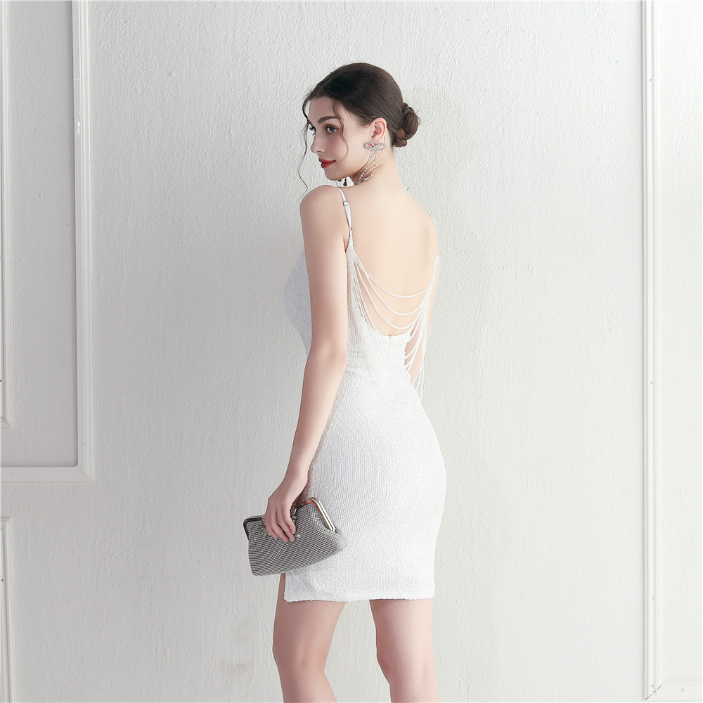 カラードレス ミニドレス パーティードレス 結婚式 二次会 発表会 袖なし スパンファスナー ミディアムドレス 演奏会 ワンピース 演出 フォーマルドレス 