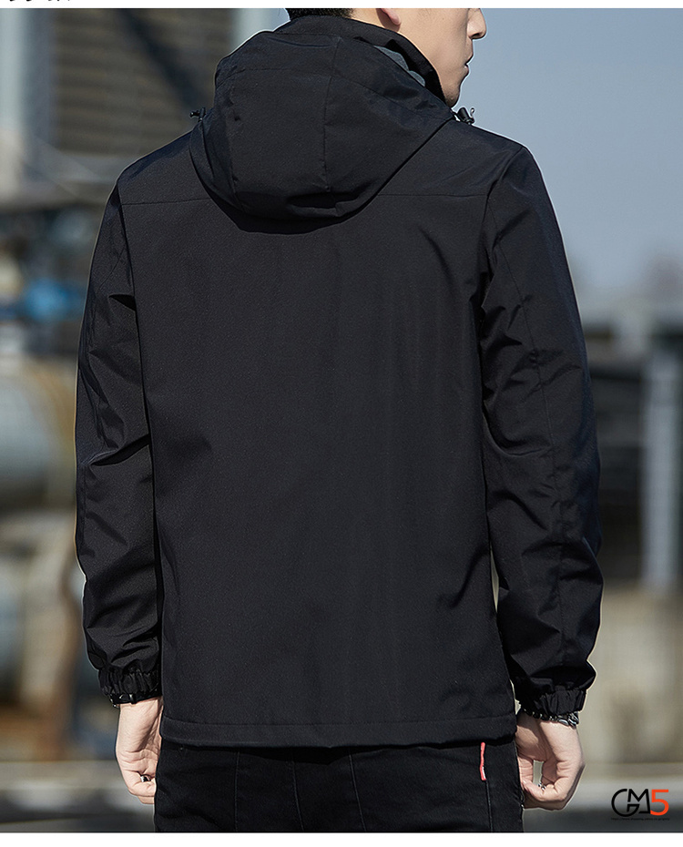 秋服 メンズ ジャケット マウンテン無地 マジックテープ袖口 防風 通学 通勤 スポーツ 新作 運動着着 