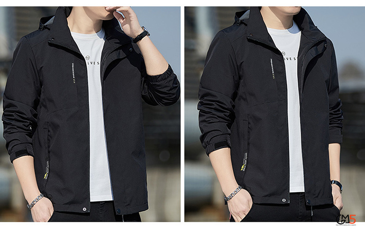秋服 メンズ ジャケット マウンテン無地 マジックテープ袖口 防風 通学 通勤 スポーツ 新作 運動着着 