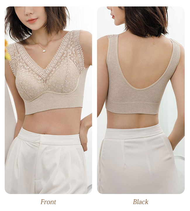 ブラジャー タンクトップ ブラトップ レディース レース パッド付き インナー おしゃれ 肌着 脇高 美背 カップ付き 美胸 ノンワイヤー 