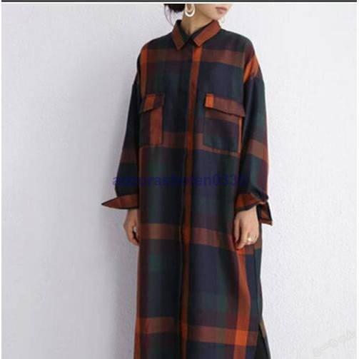 ワンピース セットアップ コート ロングシャツ パンツ レディース 大きいサイズ 40代 30代 チェック柄 2点 通勤 長袖ワンピース 上品 