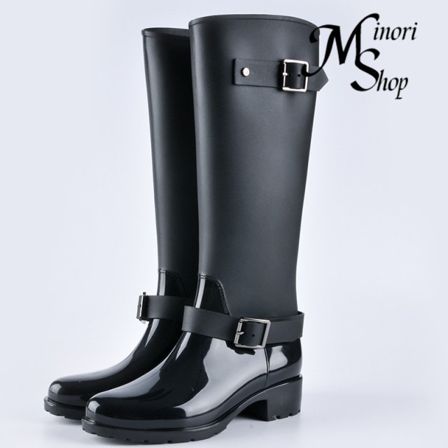完全防水 レインブーツ レディース ロング 軽量 おしゃれ 。 ス ロングブーツ ローヒール 長靴 レディース レインレディース 