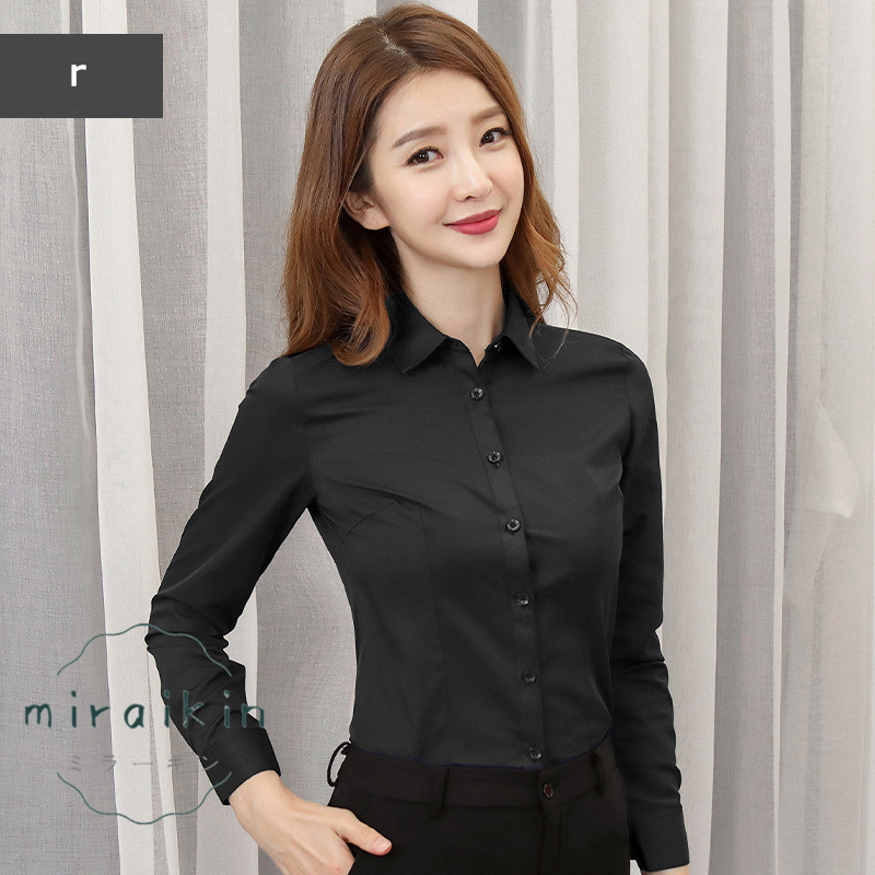 ブラウス ワイシャツ レディース 長袖 フォーマル ビジネス 就活 形態安定 おしゃれ 事務服 大きいサイズ 隠しボタン OL 仕事 白 おしゃれ 送料無料 制服 無地 
