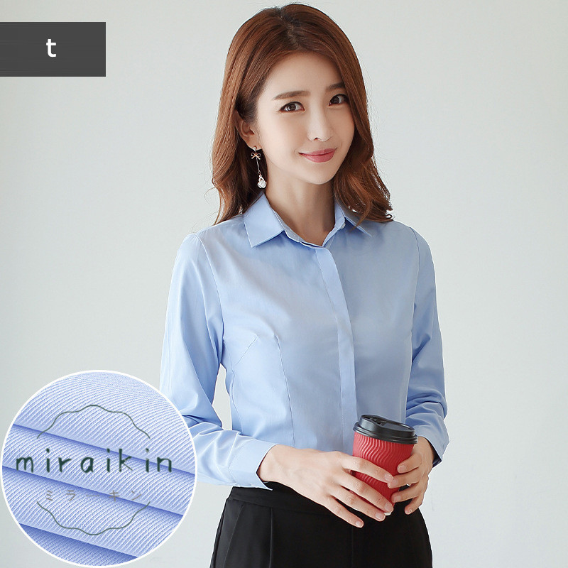 ブラウス ワイシャツ レディース 長袖 フォーマル ビジネス 就活 形態安定 おしゃれ 事務服 大きいサイズ 隠しボタン OL 仕事 白 おしゃれ 送料無料 制服 無地 