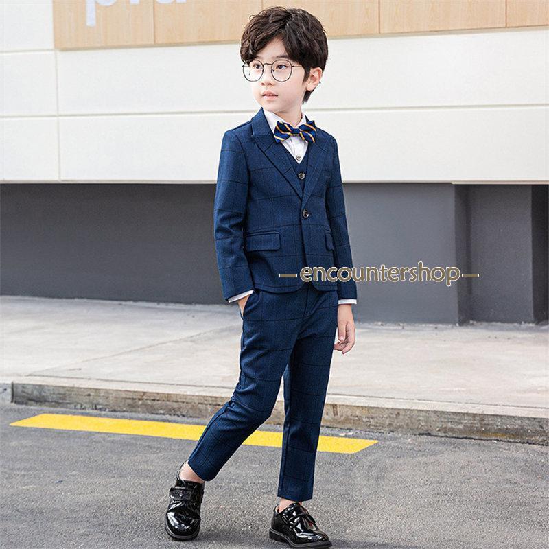 子供スーツ 5点セット スーツ 子供服 子供 フォーマル ジャケット 男の子スーツ キッズ 演出 通園 男の子 紳士風 スーツ 上下セット ベスト 