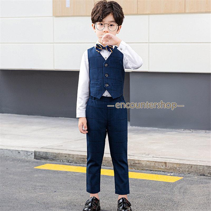 子供スーツ 5点セット スーツ 子供服 子供 フォーマル ジャケット 男の子スーツ キッズ 演出 通園 男の子 紳士風 スーツ 上下セット ベスト 