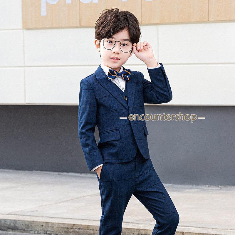 子供スーツ 5点セット スーツ 子供服 子供 フォーマル ジャケット 男の子スーツ キッズ 演出 通園 男の子 紳士風 スーツ 上下セット ベスト 