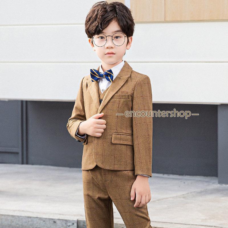 子供スーツ 5点セット スーツ 子供服 子供 フォーマル ジャケット 男の子スーツ キッズ 演出 通園 男の子 紳士風 スーツ 上下セット ベスト 