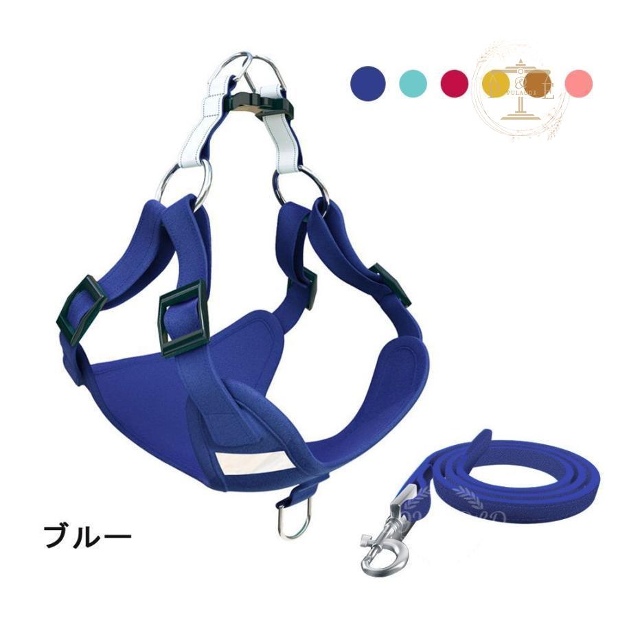 ハーネスリード リード ハーネス ２点セット 反射 胴輪 キャットウェア セットアップ ドッグウェア 犬服 ベスト シンプル 小型犬 ペット服 猫服 