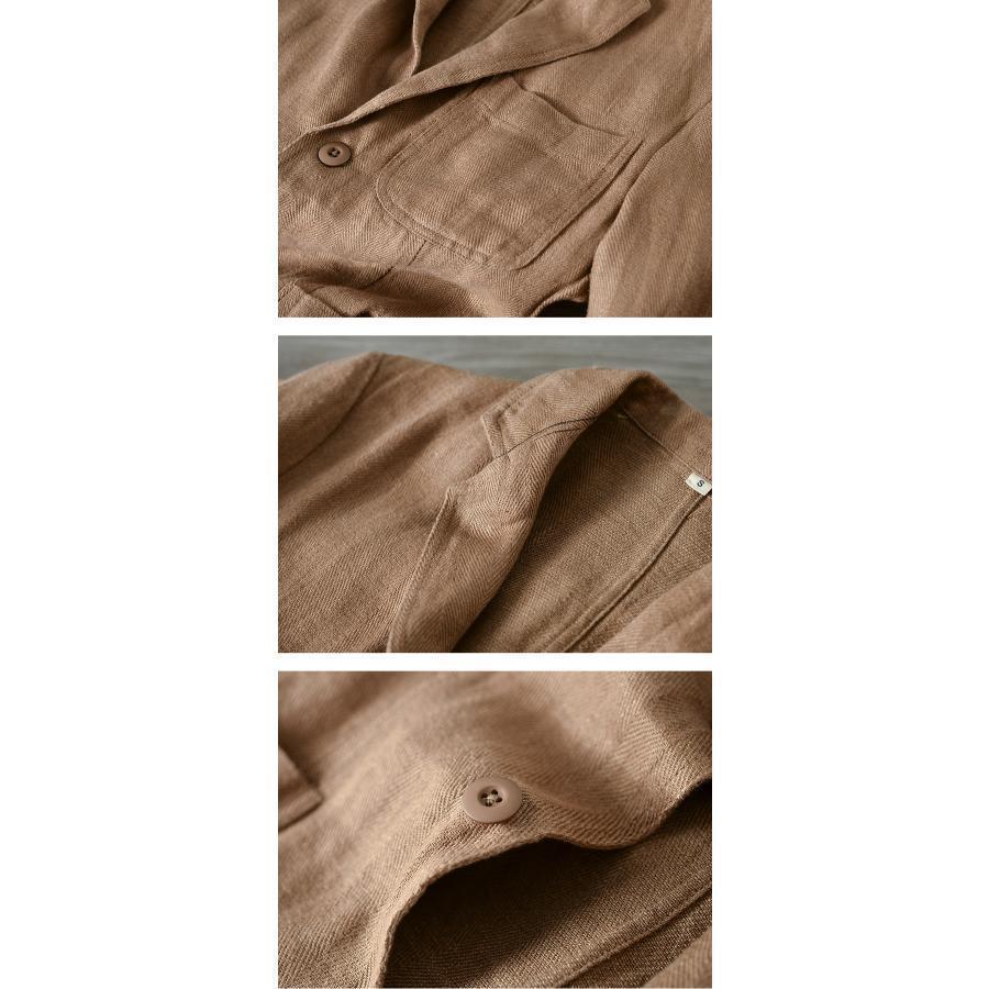 ネン コットン カジュアルシャツ ホワイトシャツ ワイシャツ 白シャツ ビジネス 綿麻シャツ ファッション 長袖 メンズ トップス 