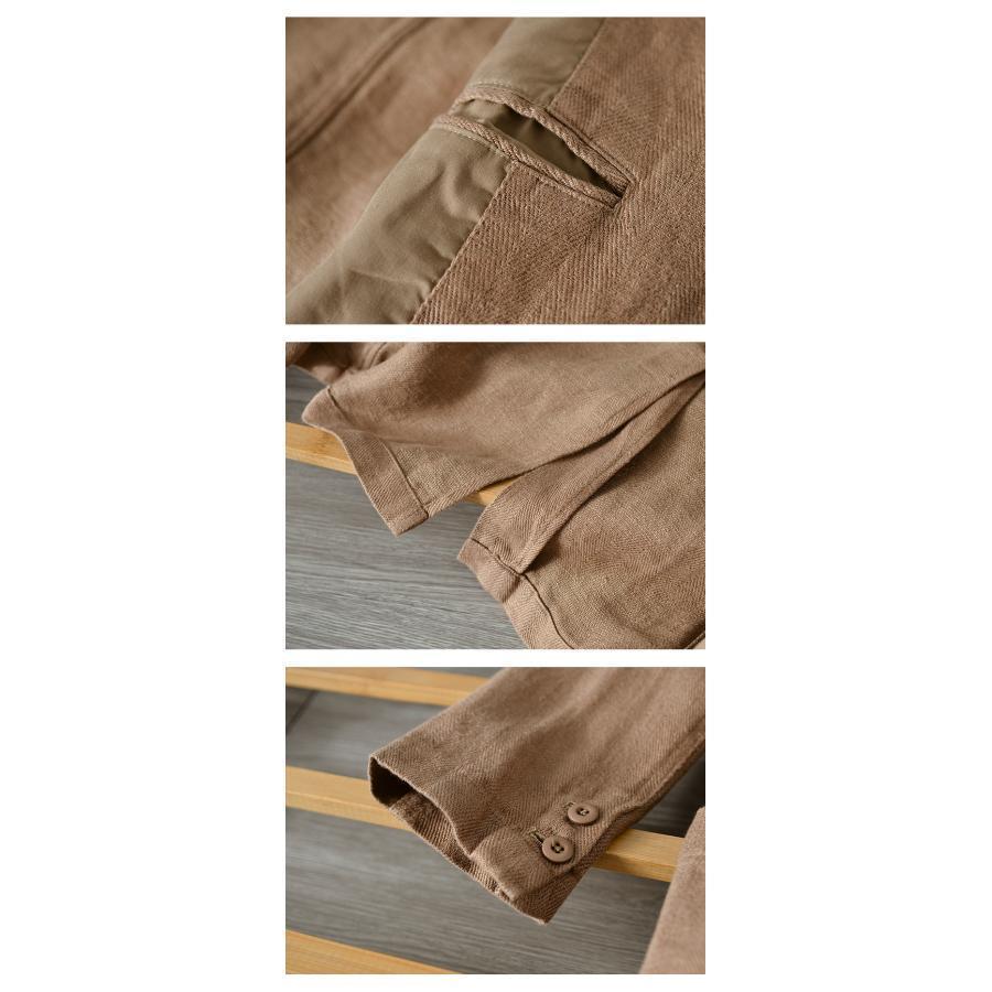 ネン コットン カジュアルシャツ ホワイトシャツ ワイシャツ 白シャツ ビジネス 綿麻シャツ ファッション 長袖 メンズ トップス 