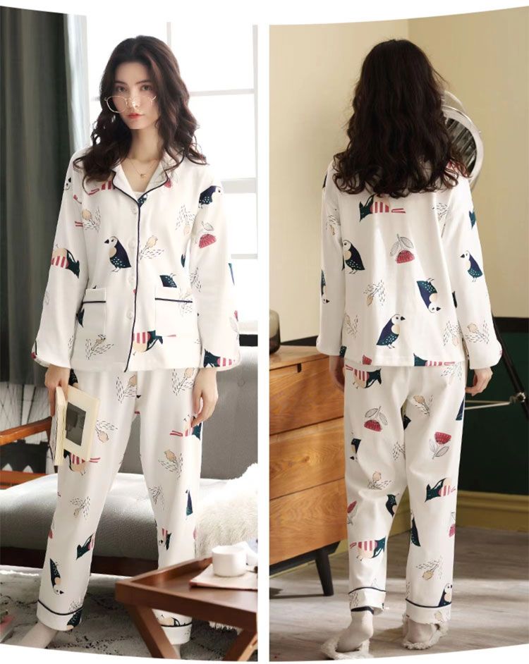 パジャマ 総柄 上下セット 長袖 部屋着 寝間着 ゆったり ルームウェア レディース 前開き 春夏秋 アニマル柄 セットアップ 長ズボン 