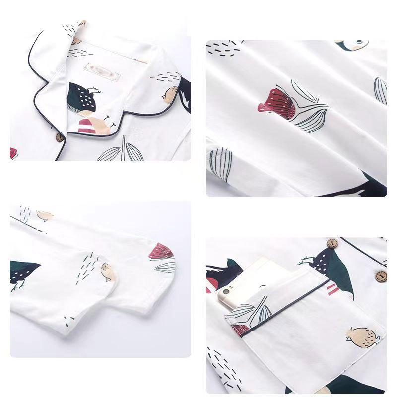 パジャマ 総柄 上下セット 長袖 部屋着 寝間着 ゆったり ルームウェア レディース 前開き 春夏秋 アニマル柄 セットアップ 長ズボン 