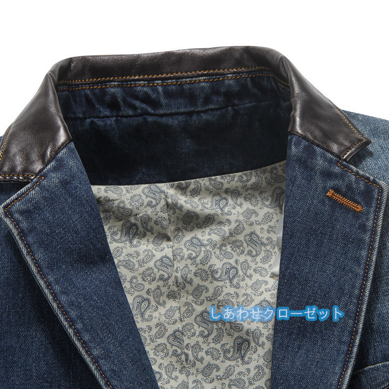 テーラードジャケット メンズ おしゃれ ブレザージャケット デニムジャケット カジュアルスーツ 春秋冬 通勤 フォマールスーツアウター ビジネススーツ 