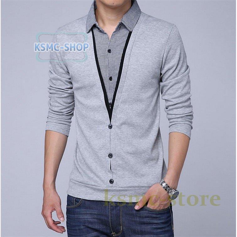 Tシャツ メンズ 春秋 長袖 ロンT Vネック 兄系 トップス Tシャツ シンプル 2色 薄手 スリム 紳士 ロングTシャツ カジュアル 