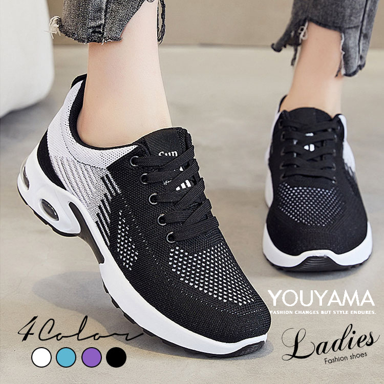 スニーカー レディース ランニング スポーツ ジョギング 厚底 新作 カジュアル靴 疲れにくい ランニング送料無料 通気性 