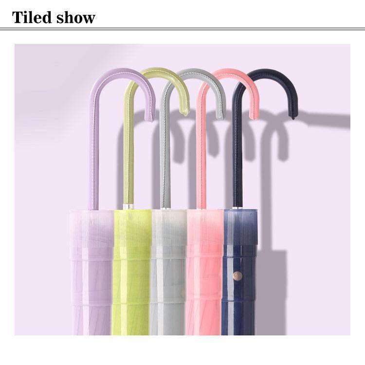 16本骨 長傘 ワンタッチ傘 傘 紳士傘 レディース 耐風 撥水 グラスファイバー傘骨 軽量 スライドカバー付き 無地 3層防水 ジャンプ傘 