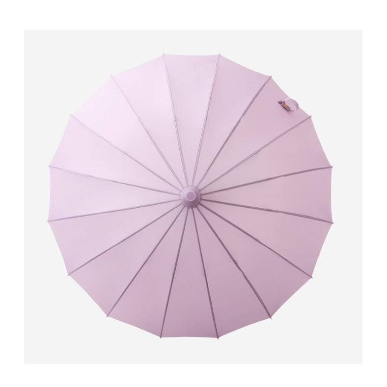 16本骨 長傘 ワンタッチ傘 傘 紳士傘 レディース 耐風 撥水 グラスファイバー傘骨 軽量 スライドカバー付き 無地 3層防水 ジャンプ傘 