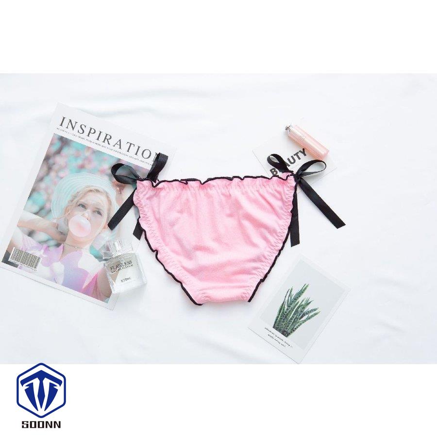 レディースショーツ 単品 サイドリボン ハイレッグ 無地 英字 パンツ 婦 パンティー 女性用 インナー 可愛い かわいい女性用下着 英語 