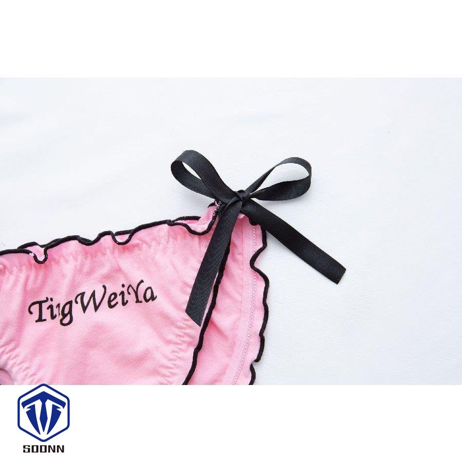 レディースショーツ 単品 サイドリボン ハイレッグ 無地 英字 パンツ 婦 パンティー 女性用 インナー 可愛い かわいい女性用下着 英語 