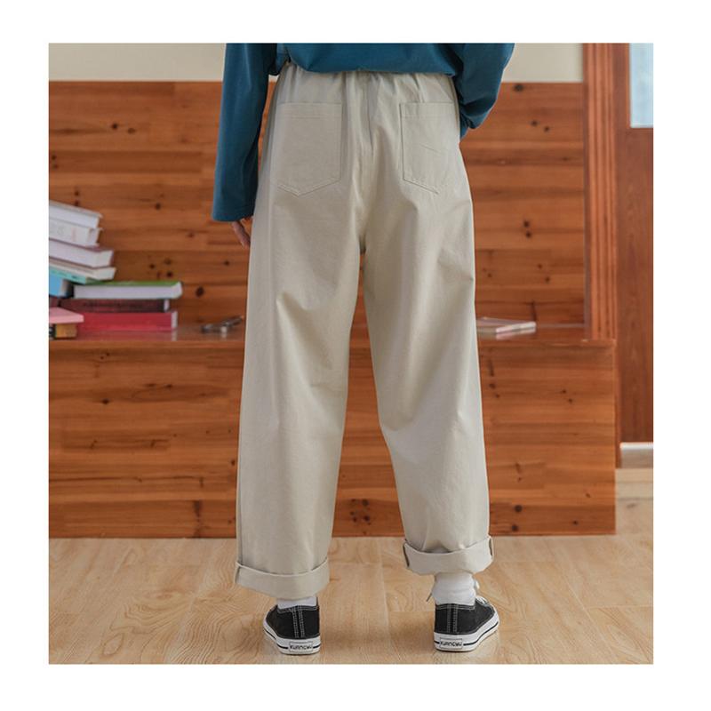 チノパン ワイドパンツ テーパードパンツ レディース パンツ ウエストゴム ズボン ボゆったり イージーパンツ カジュアル ロング 春夏 秋 