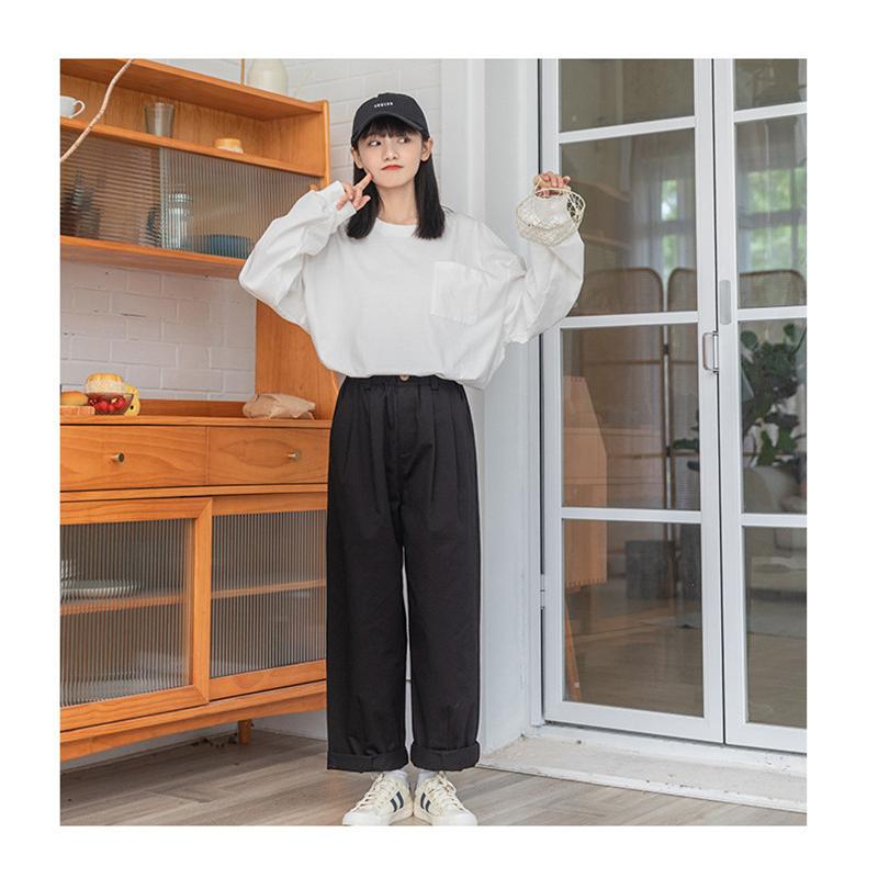 チノパン ワイドパンツ テーパードパンツ レディース パンツ ウエストゴム ズボン ボゆったり イージーパンツ カジュアル ロング 春夏 秋 