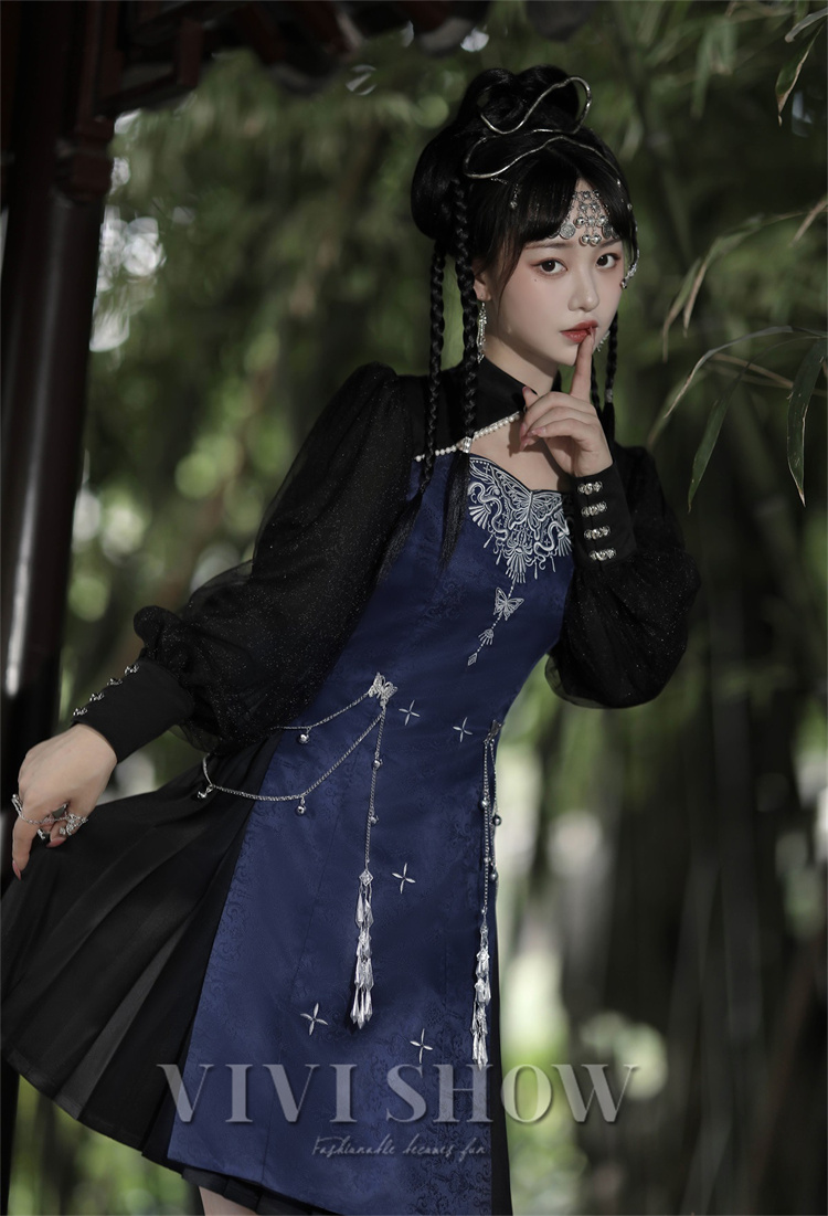 レディース 長袖 ワンピース ワンピ コスチューム風 ミニ丈 個性的 かっこいい イベント パーティー 蝶々 かわいい おしゃれ カジュアル 