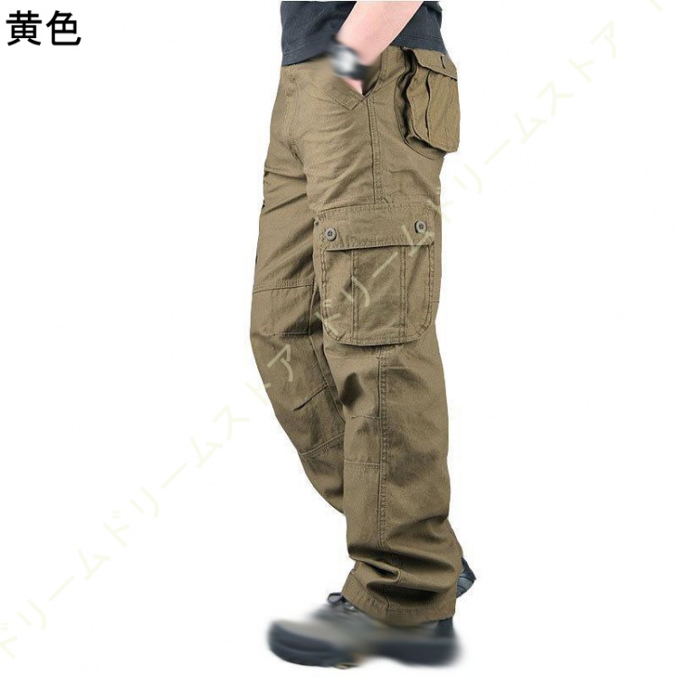 カーゴパンツ メンズ ズボン 秋用 大きいサイズ ゆったり リラックス イージーパンツ 男性 多機能 ゆったり 秋服 ズボン ウエストゴム 作業着 ワークパンツ 