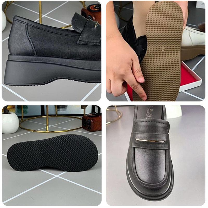 ローファー レディース スリッポン 厚底 柔らかいソール 痛くない 衝撃吸収 走れる モカシン 美脚 日常着用 歩きやすい 滑り止め 通勤 