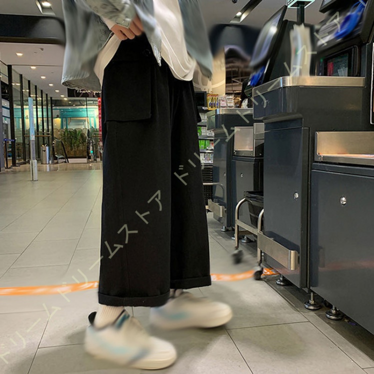 カーゴパンツ ワイド カーゴ ゆったり パンツ 服 ワイドパンツ カジュアル ボズボン イージーパンツ ストリート シンプル ユニセックス カジュアル 