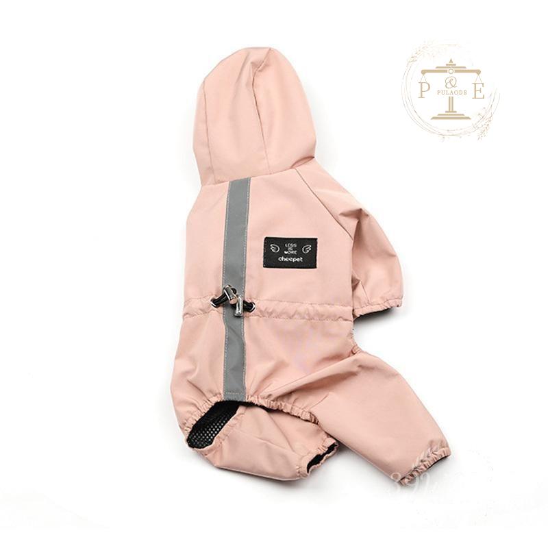 ペット服 ドッグウェア レインコート 犬の服 犬服 雨服 四足 着脱簡単 。 小中型犬用 雨具 防水 梅雨対策 雨具 雨の日 フード付き お散歩 