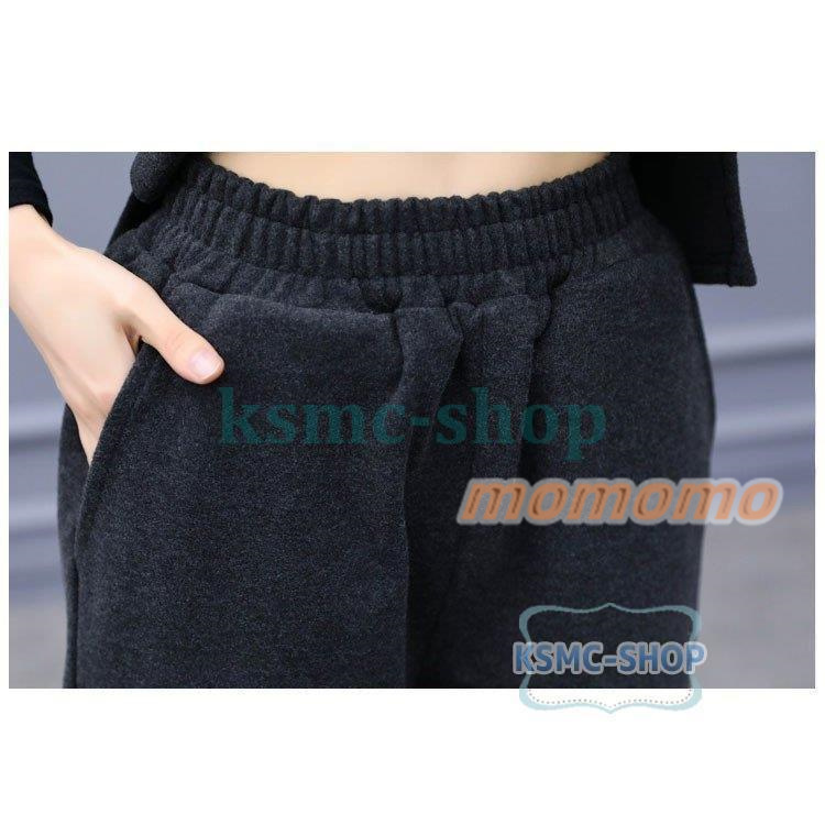 セットアップ レディース 秋冬 七分袖 トップス ハイネック 入学式 30代 卒業式 母 セレモニー 上下セット 通勤 大サイズ 40代 お洒落 ワイドパンツ 